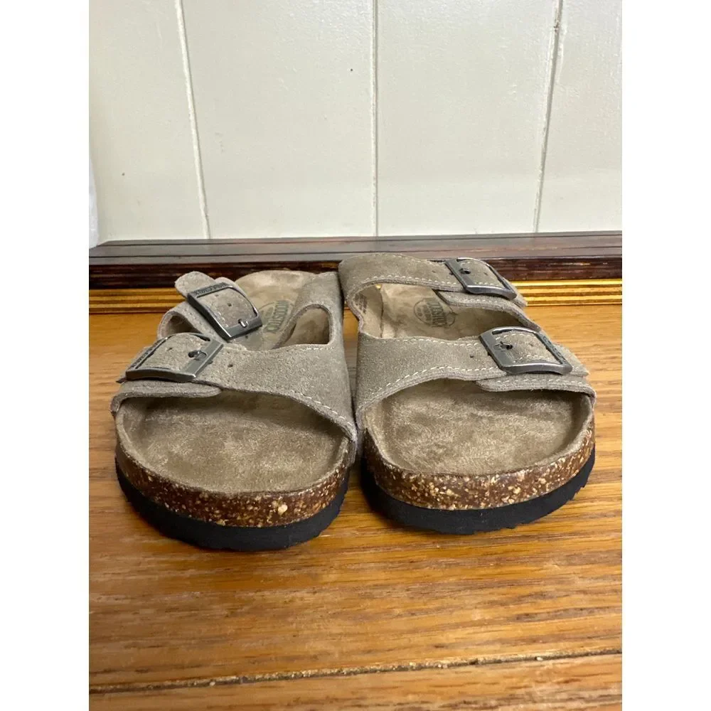 Woodstock Shoes Boy's Size‎ 3M Sandals Slide Bert Double Buckle Boho Hippy Retro